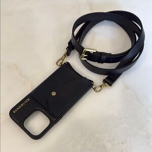 Bandolier Hailey Black iPhone 13 Pro Case with Strap